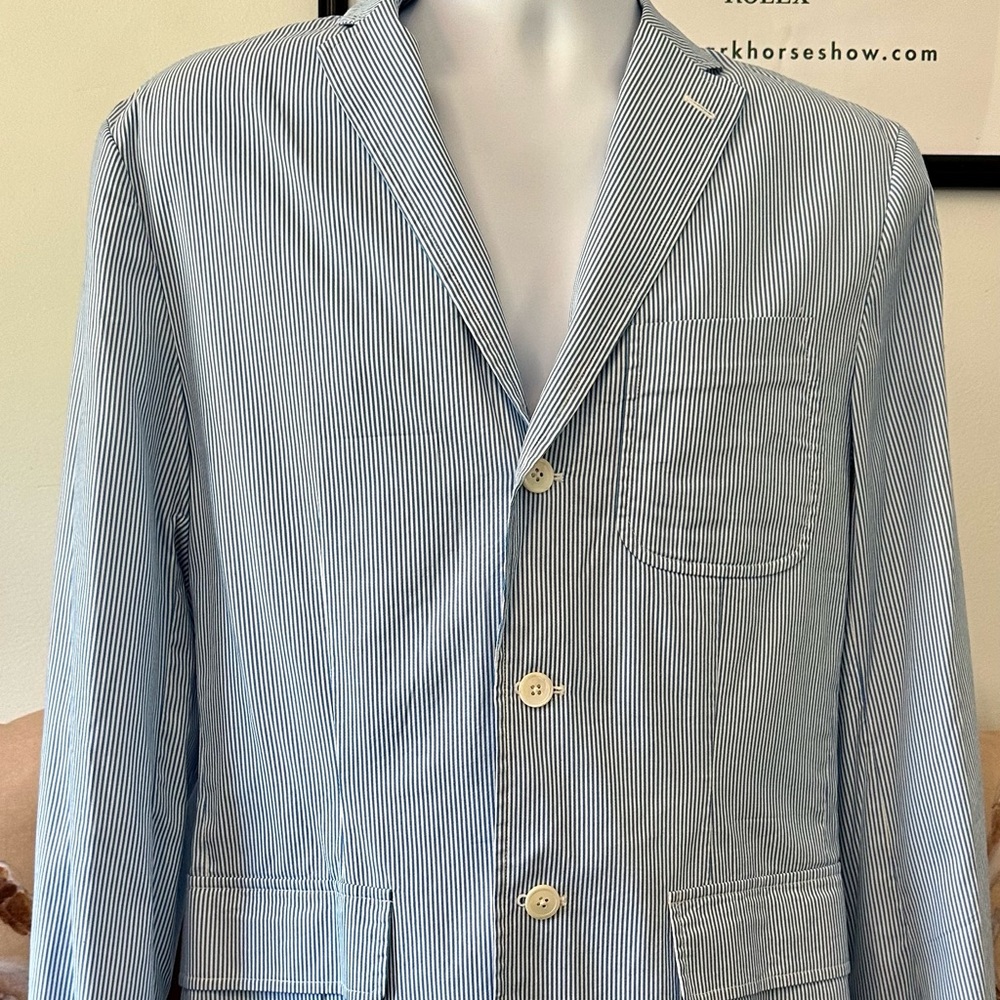 Polo Ralph Lauren Blue/ White Haberdashe Jacket